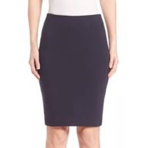 Akris Punto Slate Navy Pencil Skirt Sz. 6